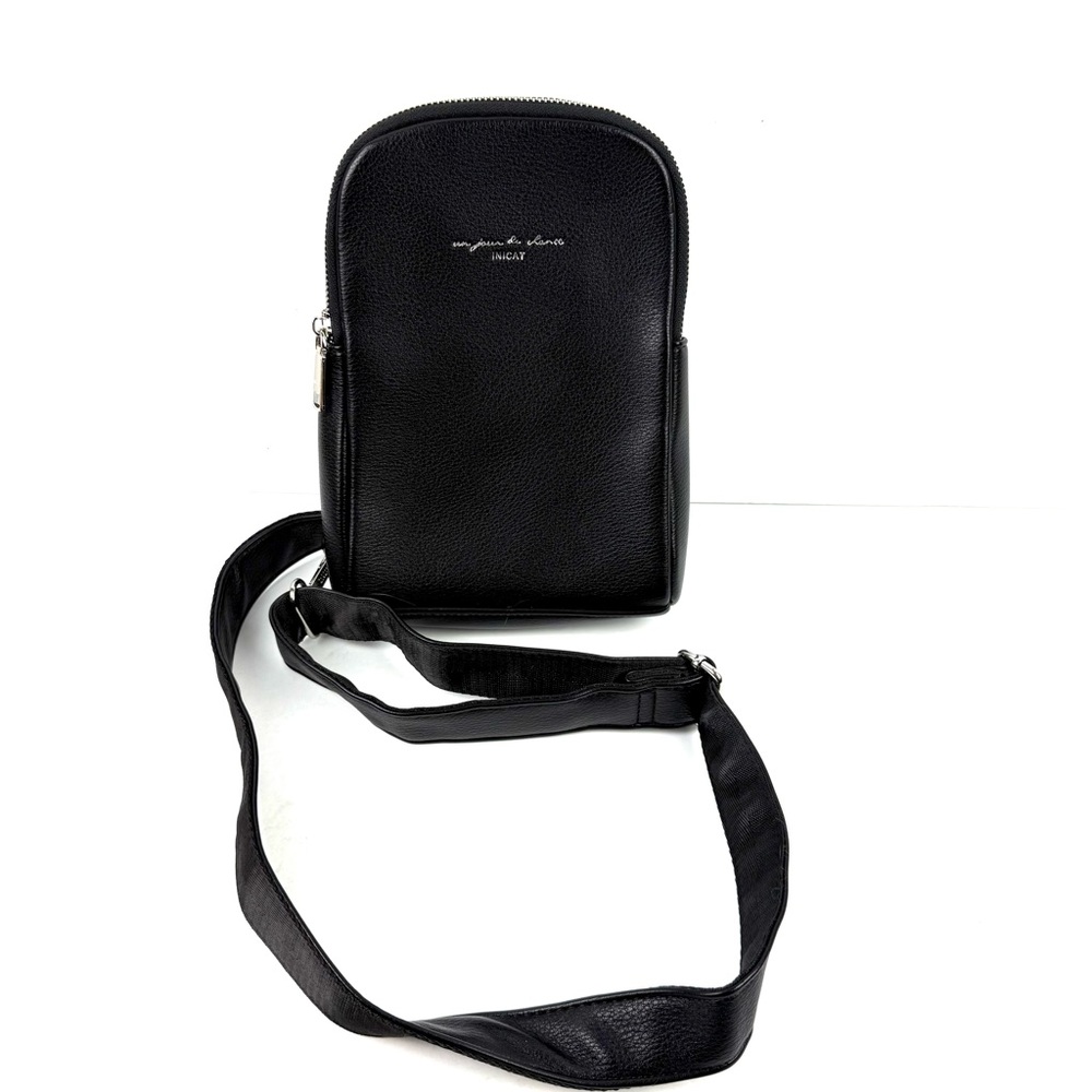 Inicat Small Black Sling Bag Crossbody Vegan Leather‎ Bag Brand New